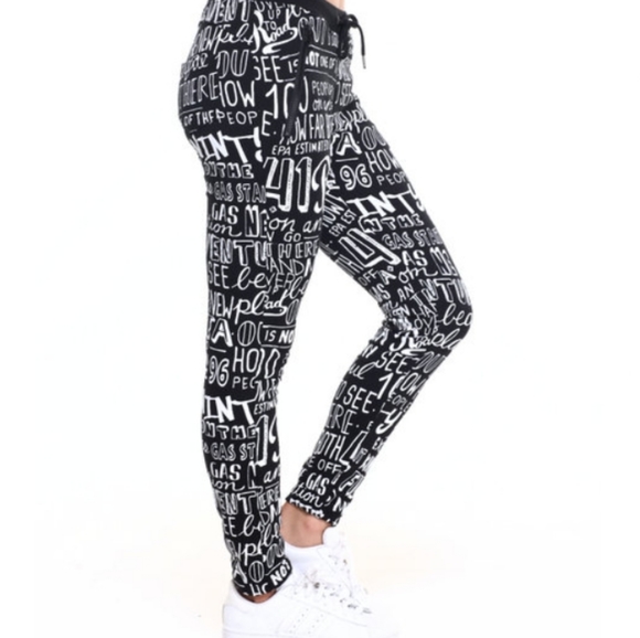 Graffiti Print French Terry Top and Joggers - Picture 8 of 10